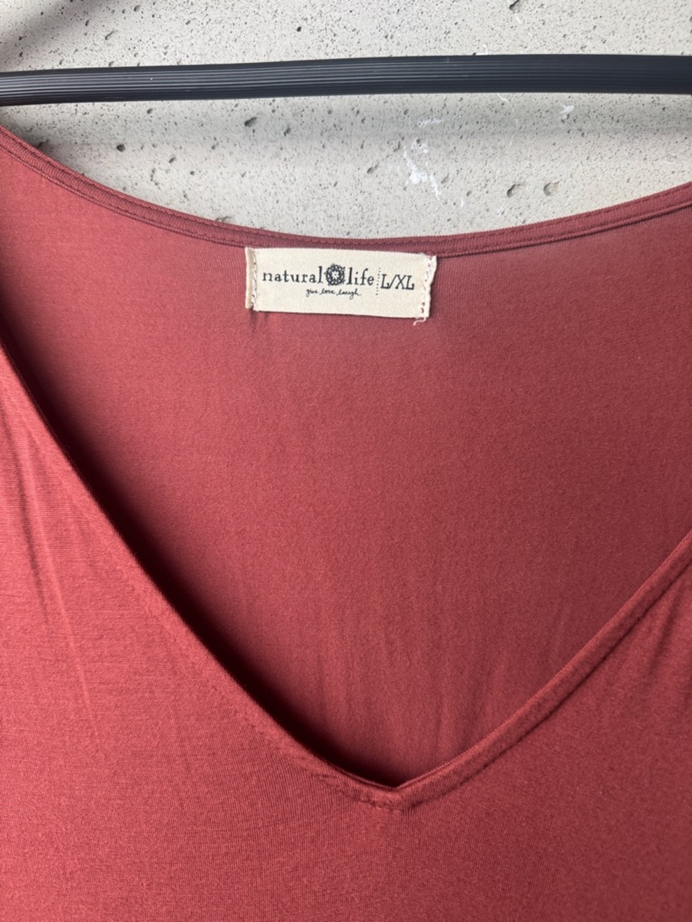 Natural Life Charlotte Tiered Bell Sleeve Rust V-Neck Tiered Maxi Dress sz XL - Picture 3 of 5